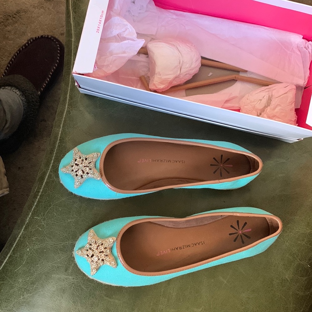 Isaac mizrah live size 7 turquoise